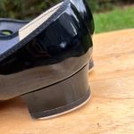 Capezio Danshuz Black Patent Leather Tap Shoes Size 7.5 Photo 5