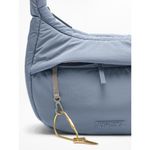 Athleta All About Sheen Small Crossbody Hobo Bag Blue Star Photo 5