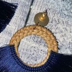 New Bohemian Style Navy Blue Tassel Earrings Photo 5