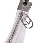 Gucci  GG Pristine White Calfskin Leather Shoulder Bag w Silver Nickel Hardware Photo 5