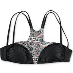 Trillium black geometric bikini set top bottom swimwear swimsuit bathing suit Photo 6