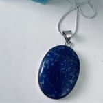 925 Sterling Silver Blue Lapis Lazuli Necklace Handmade Gemstone womens Jewelry Photo 6