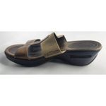 Cole Haan  Bronze‎ Wedge Sandals Nike Air Comfort Slides Size 8 Photo 5