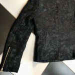 By Malene Birger Tweed Blazer Black Jacket Chic Metallic Gold Flecks Zip Front 8 Photo 8