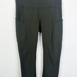 Lululemon  Size 4 Speed Up Crop 21" Leggings Olive Green W6AL7S Photo 0