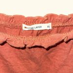 Marine layer  Dylan Smocked‎ Cotton Tank-Baked Clay XL NWOT Photo 5