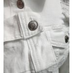 Maurice's  White Denim Jacket Distressed Long Sleeve Jean‎ Jacket Women's Photo 3