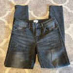 Special A  distressed raw hem skinny jeans size 3 charcoal denim Photo 4