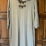 Ralph Lauren Lauren Toggle Button Walden Taupe Knit Gray Dress Size XL Photo 0