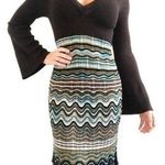 M Missoni knit brown and black dress Size 10 Photo 0