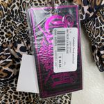 Rock & Roll Cowgirl Brown Leopard Print Ruffled Surplice Long Sleeve Blouse Photo 4