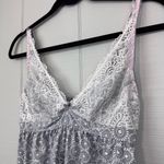 Marilyn Monroe  Intimate Sleepwear Babydoll Pajama Tank Top Gray Pattern Lace S Photo 1