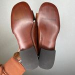 Enzo Angiolini Leather Brown Slide Sandals Heeled Mules Women's Size 7.5 M Photo 2