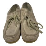 Clarks Women's Low Ankle Beige/Tan/Cream Suede Crepe Comfort Boots-8.5 Photo 5