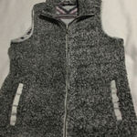 Cruel Girl Sherpa Vest Gray Aztec Print Lined Zip Front Women's Size Medium Photo 0