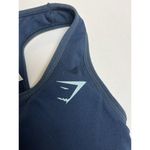 Gymshark Racerback Sports Bra Women's Size S Blue Logo Performance Dry Moisture Photo 4