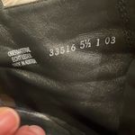 Paul Green Black Nubuck Leather Slouched Ankle Boots with Buckle Photo 3