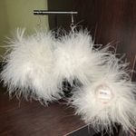 iHeartRaves BrittsBlossoms Fluff White Feather Stash Earrings Photo 1