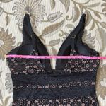 Swimsuits for All Lace Plunge One Piece Black Crochet 18 New Photo 4