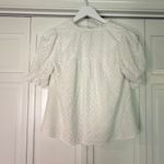 1. State  white cotton eyelet puff sleeve blouse small Photo 9