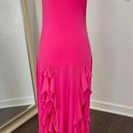 Mermaid Sirencore Bright Pink Strapless Jelly Fish Midi Maxi Dress XS / S Photo 1