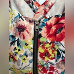 Material Girl Romper Scuba Floral Garden Print Size Large L Shabby Chic Party Photo 5