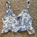 Urban Outfitters  Blue Floral Top Photo 1