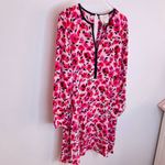 Kate Spade  NY Mini‎ Rose Floral Silk Dress Long Sleeve Short Sun 4 Photo 4