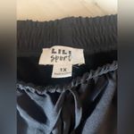 Lili Sport Women’s Plus Size 1X Black Drawstring Elastic Band Pants NWT Photo 4