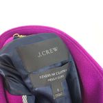 J.Crew  Cocoon Wool Blend Coat Italian Stadium Cloth Nello Gori Bright Plum 2 Photo 6