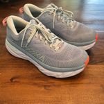 Hoka Bondi 7 Gray Running Shoes Sneakers Cushioned Comfort Women's Size‎ 10.5 Photo 3