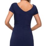 La Femme Plus Size Gown 27872 Mother of the Bride or Groom Navy Blue Size 20 NWT Photo 3