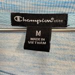 Champion  Elite Hi Lo Hem Blue and White Long Raglan Sleeve Performance Sweater Photo 4