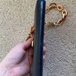 Chloé Authentic Chloe bow leather wallet on chain mini shoulder bag black gold Photo 2