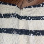 Maison Jules Black & White Striped Lace Fit & Flare Dress SZ M Photo 8