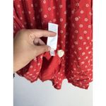 Madewell ‎ Sophia Mini Dress Bandana Flower Red Spring Button Down Women's Size M Photo 12