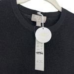 J.Crew  Ribbed featherweight cashmere T-shirt Black Small NWT Old Money Photo 4