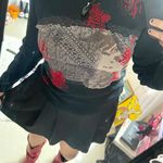 Y2k black and red gothic vampy long sleeve Size L Photo 2