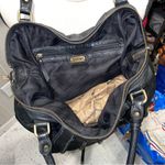 Botkier 90s-Y2K Botiker NY oversized black pebbled leather half moon tassel hobo bag big Photo 6