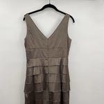 Eliza J Gray 2 Piece Formal Dress Jacket Set Beaded Tiered Gown Womens Size 8 Photo 6