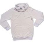 MV Sport 4/$15 DRAWSTRING COWL NECK LIGHTWEIGHT SWEATER IN LAVENDER. Photo 1