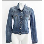 Denim Jean Jacket Vinatge Western SMALL BLUE Women's Stitched Access AC Photo 3