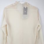Manila Grace Blouse Size 40 IT US 4 Cream Semi Sheer Long Sleeve Bow Sleeves NWT Photo 4