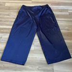 Lane Bryant  Satin High Rise Pull On Wide Leg Pant Navy Womens plus size 24 Photo 2
