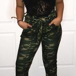 Femme Luxe Camo Joggers Green Size 10 Photo 0