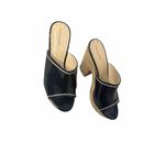 Tahari Women’s  Miami Wedge Black Platform Shoes Size 7.5 Open Toe Photo 2