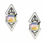 Katy Perry Silver Double Prism with Center Gem Stud Earrings Prism Colle… Photo 3