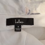 Lulus Budding Bliss Ivory Floral Print Wide Leg Womens Pants Size Small Photo 5