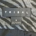 Tribal Knit Pencil Skirt Zebra Print Career Wear Stretch Casual Comfort Size 8 Gray Photo 7