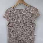 Candalite Vintage Y2K Coquette Fairy Maxi Dress M Pink Lace Crochet Sparkle Photo 9